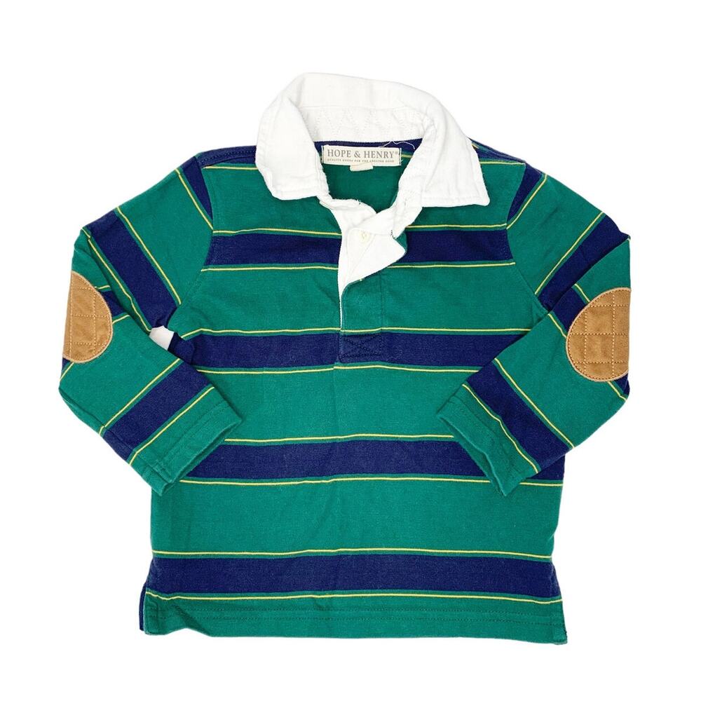 Hope and Henry Long Sleeve Rugby Polo Size 18-24 Months